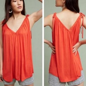 Anthropologie Pure + Good Julian Tie-Strap Tunic Top Shirt Medium